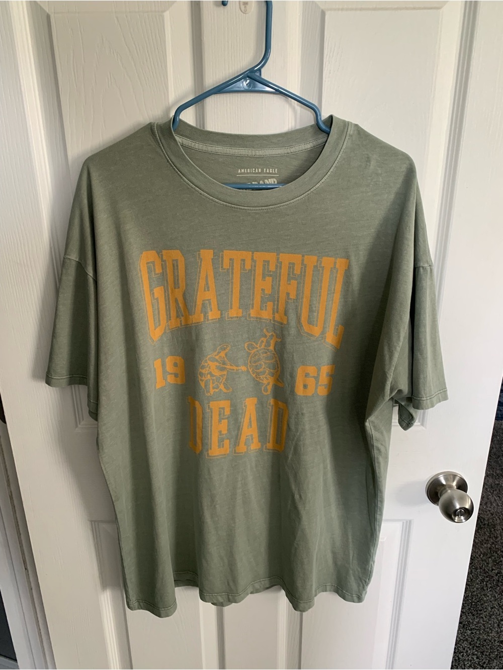 American Eagle Outfitters Olive Green Grateful Dead Graphic Tee